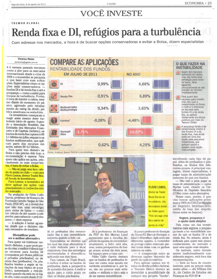 o globo agosto 2011