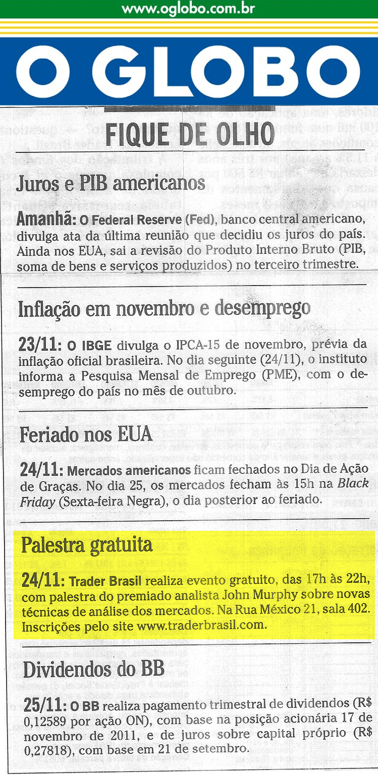 fique de olho globo novembro 2011